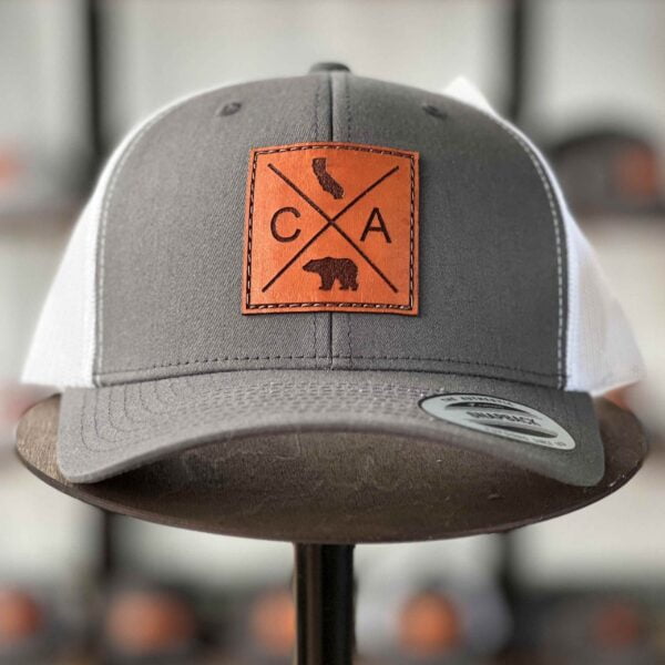 California Leather Patch Hat
