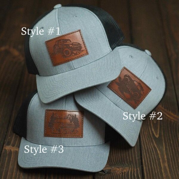 Offroad Vehicles Leather Patch Hat
