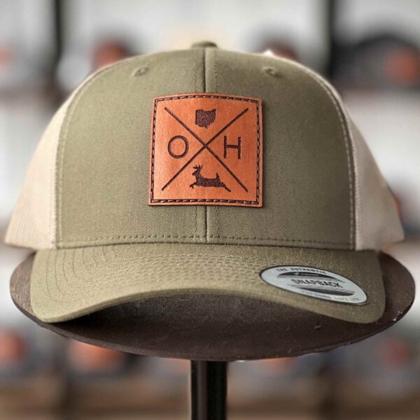 Ohio Leather Patch Hat
