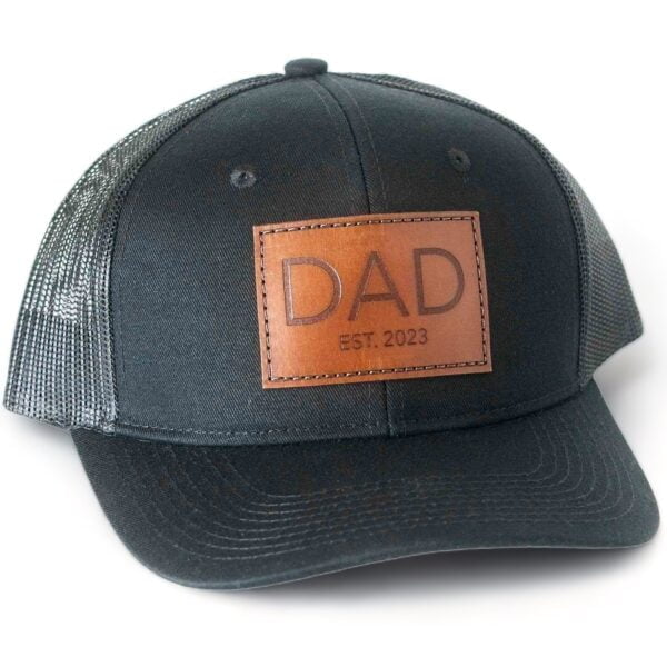 Dad Est. Leather Patch Hat