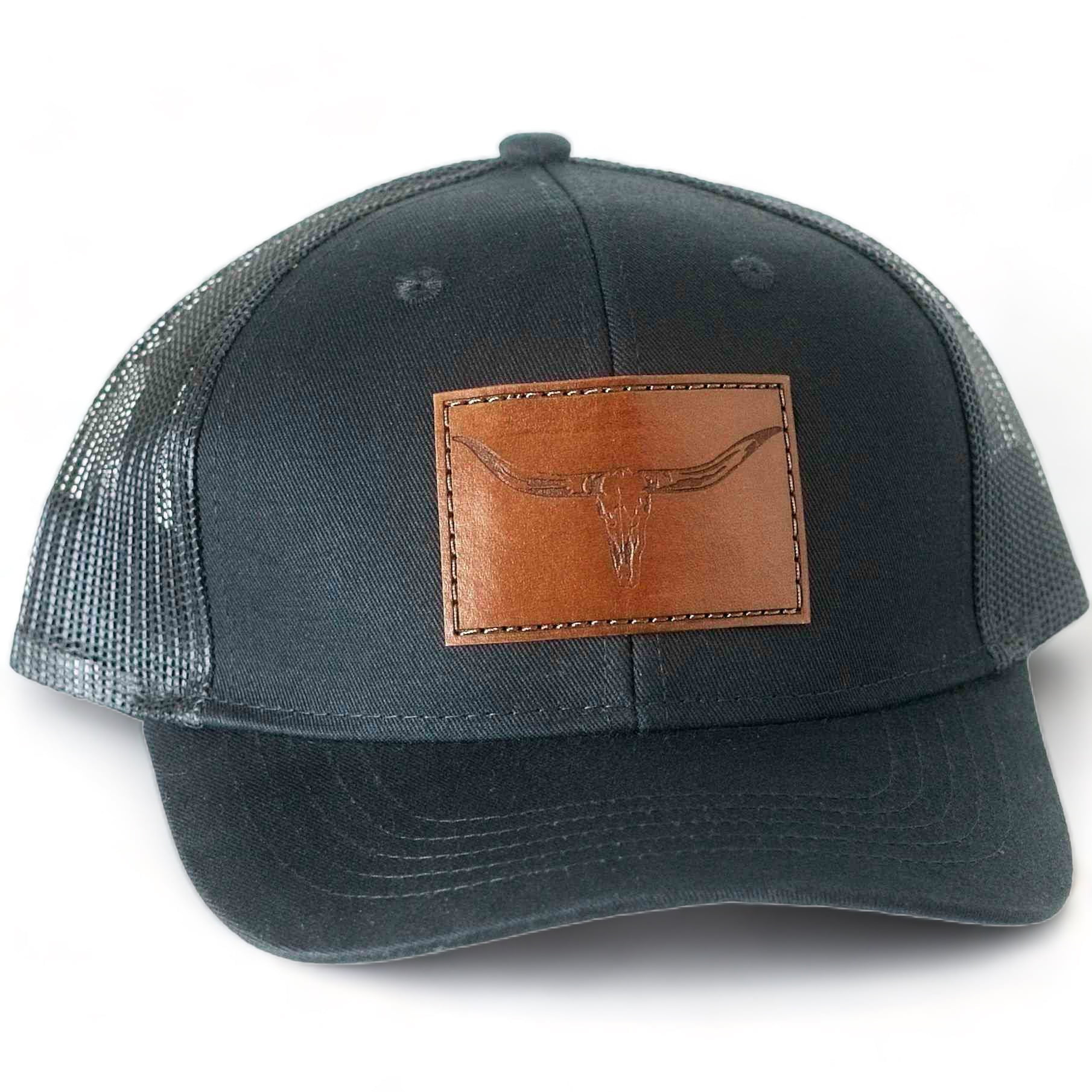 Longhorn Leather Patch Hat - Youth & Infant