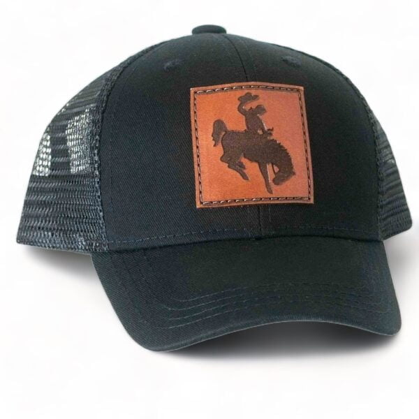 Bronco Rider Leather Patch Hat - Youth & Infant