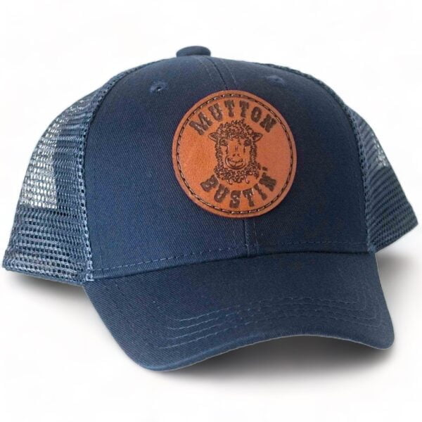 Mutton Bustin' Leather Patch Hat - Youth & Infant