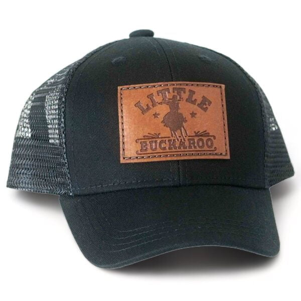 Little Buckaroo Leather Patch Hat - Youth & Infant