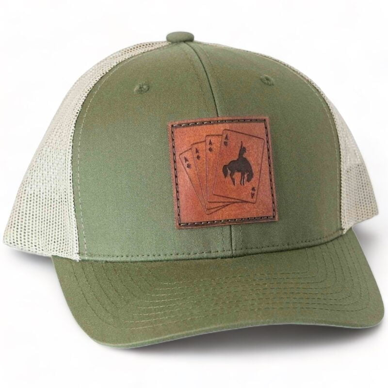 4 Aces Leather Patch Hat