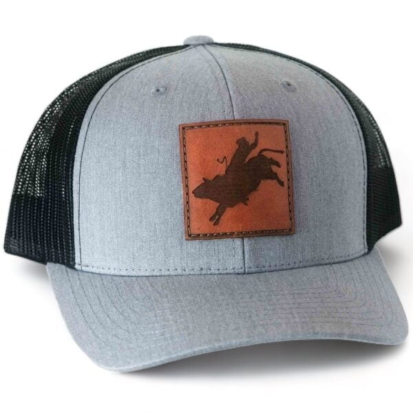 Bull Rider Leather Patch Hat