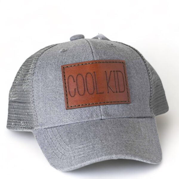 Cool Kid Leather Patch Hat - Youth & Infant
