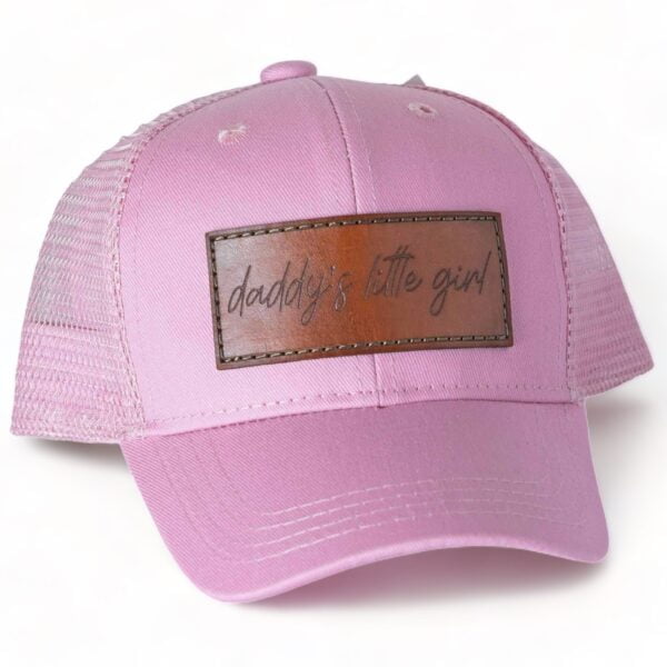 Daddy's Little Girl Leather Patch Hat - Youth & Infant
