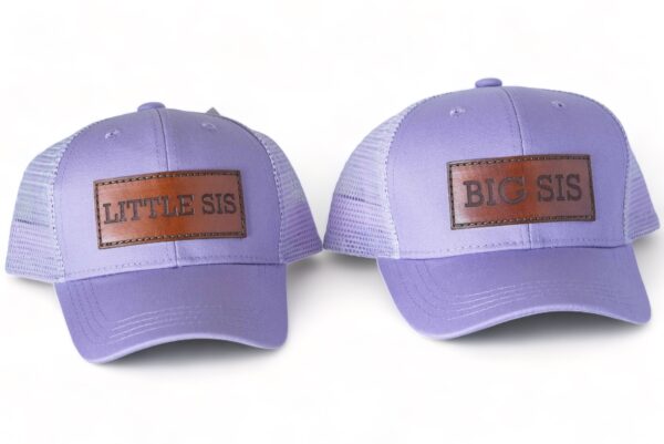 Little Sis & Big Sis Leather Patch Hat - Youth & Infant