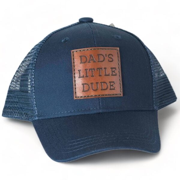 Dad's Little Dude Leather Patch Hat - Youth & Infant