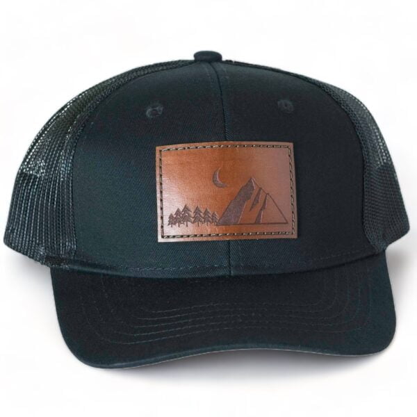 Mountain and Moon Leather Patch Hat - Youth & Infant