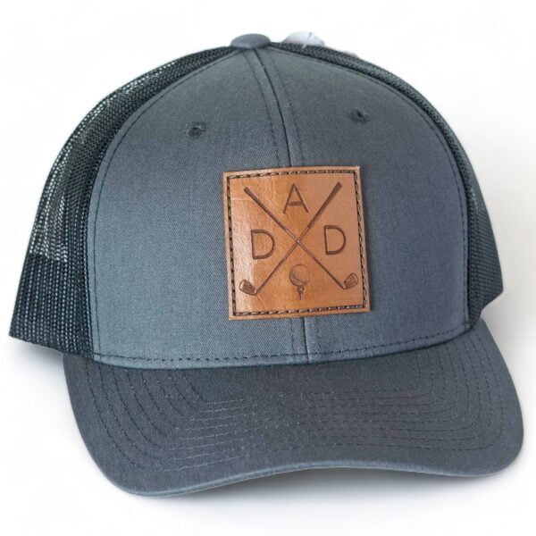 Golf Dad Leather Patch Hat