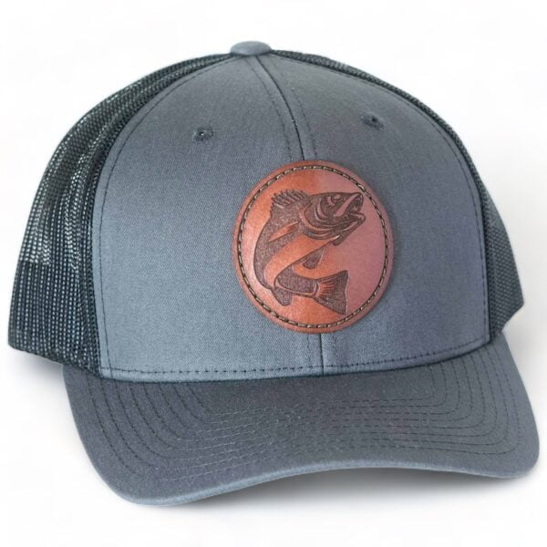 Walleye Leather Patch Hat