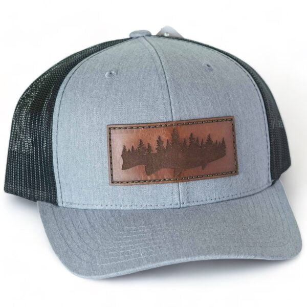 Trout Forest Leather Patch Hat