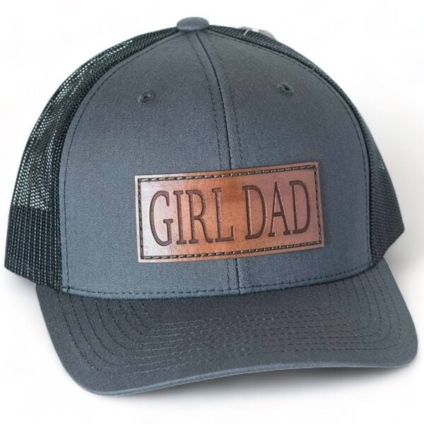 Girl Dad Leather Patch Hat