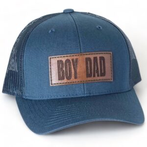 Boy Dad Leather Patch Hat