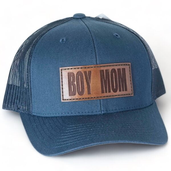 Boy Mom Leather Patch Hat