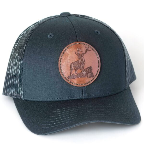 Buck / Deer Leather Patch Hat