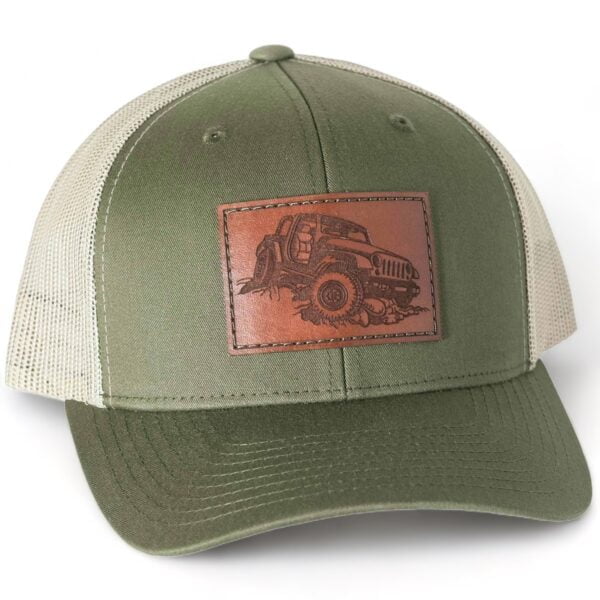 Jeep Leather Patch Hat